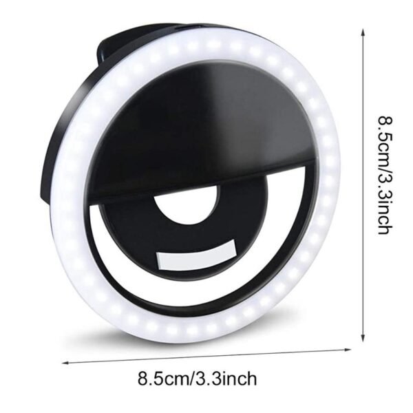 Mini Ring Light Led para Selfie - Encaixa no Celular - Image 7