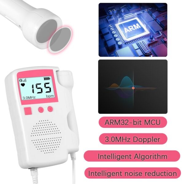 Monitor de Batimentos Cardíacos para Bebês - Doppler Fetal - Image 6